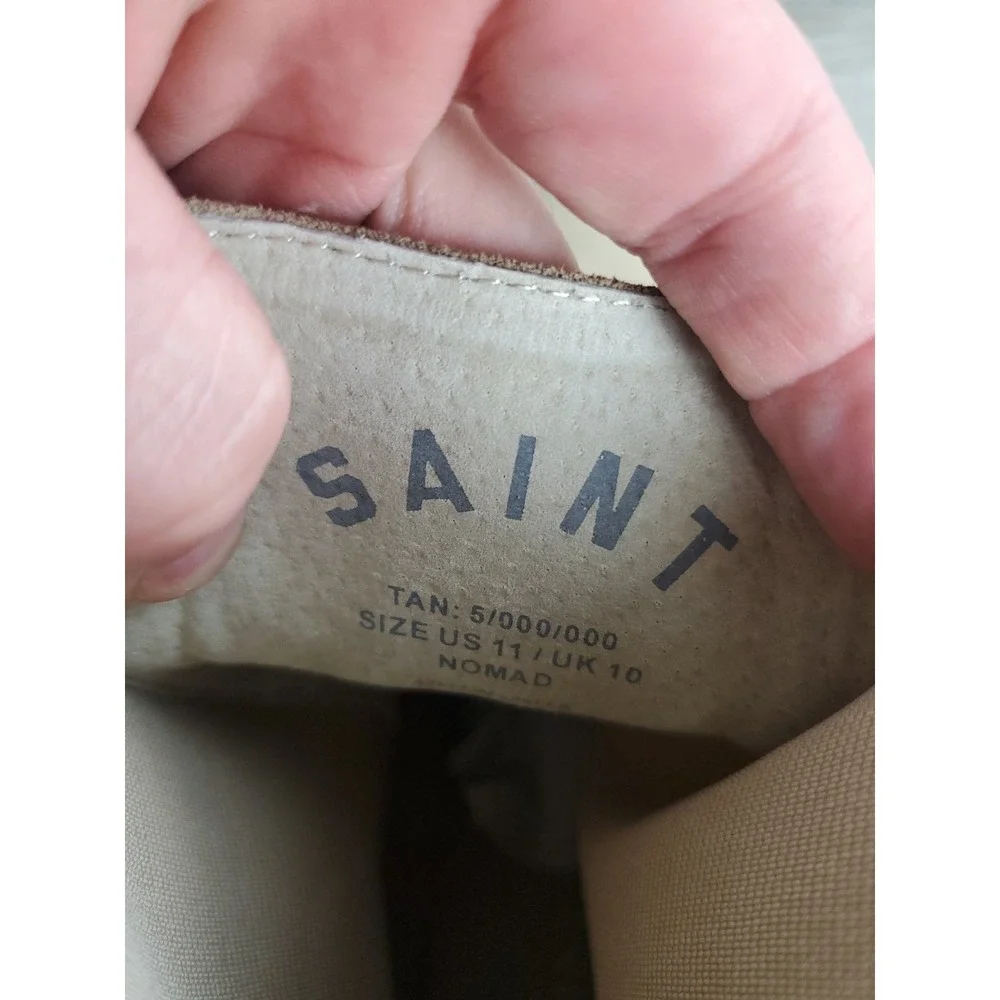 Saint Morta Mens Nomad Chelsea Boots Size 11 Tan Suede Slip On Casual Dress Boot